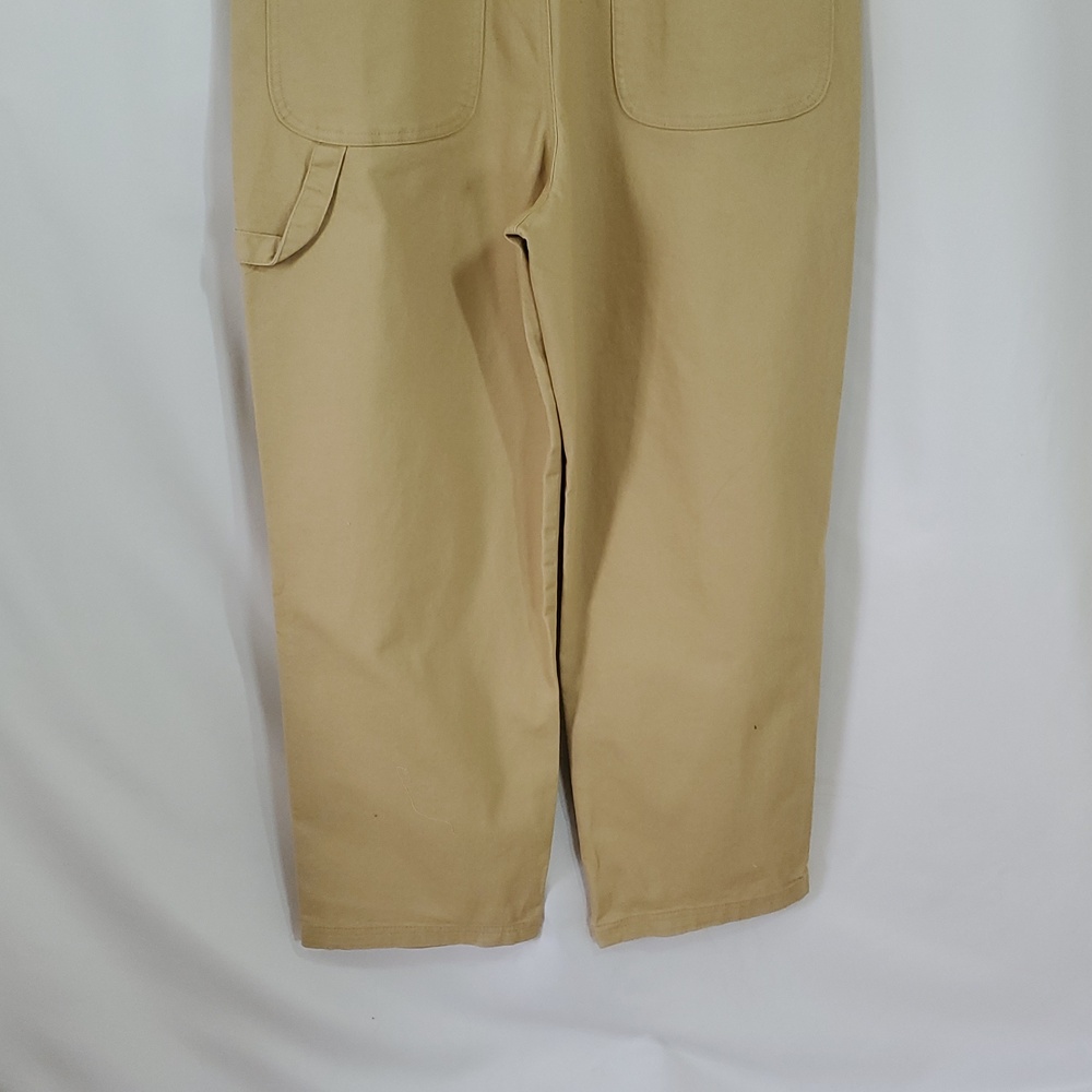 Hybrid & Company Womens Super Comfy Stretch Denim jumpsuit Pants Overalls ~Khaki - Picture 13 of 16